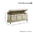 thumbnail image 4 of OakvillePark Morton Lift Top Storage Ottoman Bench, Distressed White, 4 of 5