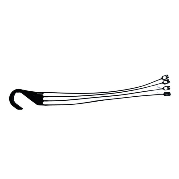 Replacement 4-Strand Hangers for 12" Hanging Baskets, Black
