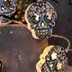 thumbnail image 4 of Punk Skull 2 ​​metros 10 luces Halloween led calavera batería cadena luz linternas decorativas ANGGREK Otros, 4 of 8