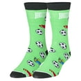 thumbnail image 2 of Crazy Socks Soccer Fun Print Novelty Crew Socks for Men, 2 of 6