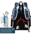 thumbnail image 3 of 1 Mochila Que Brilla En La Oscuridad, Bolsa De Grafiti Impresa, Mochila Escolar De Gran Capacidad Con Puerto De Carga USB, Mochila De Estudiante Para Hombres Y Mujeres, 3 of 4