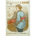thumbnail image 2 of Jules-Jean-Antoine Baric 11x14 Gold Ornate Wood Frame and Double Matted Museum Art Print Titled - J. Baric's Work at the Salon Des Cent (Branch B) (1897), 2 of 4