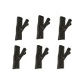 thumbnail image 1 of Set of 6 Rustic Brown Cast Iron Tree Branch Wall Hooks - Ideal for Western DÃ©cor - 3.25 Inches High - Adding Practical Charm and Earthy Elegance to Your Home, 1 of 3