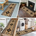 thumbnail image 6 of Brown Southwest Large Area Rugs for Bedroom Living Room, Soft Non Slip Carpet Bedside Rug, Boho Aztec Ethnic Abstract Geometric Rectangular Floor Cover Kitchen Accent Rug 2'x6' for Dining Room/Office, 6 of 9