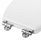 thumbnail image 5 of 4X Bisagras de Asiento de Inodoro de Reemplazo de Aleacion Juego de Montajes Chrome con Accesorios Tornillos, 5 of 8