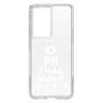 thumbnail image 1 of DistinctInk Clear Shockproof Hybrid Case for Galaxy S21 ULTRA 5G (6.8" Screen) - TPU Bumper Acrylic Back Tempered Glass Screen Protector - Ophthalmologist Eye Chart, 1 of 2