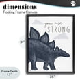thumbnail image 4 of Stupell Industries Bohemian You Are Strong Dinosaur Black Floating Frame Canvas Art, 25 x 31, by Elizabeth Tyndall, 4 of 8