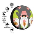 thumbnail image 2 of Kdxio Summer Gnome 1 for Tire Cover Wheel Protectors Tyre Covers Weatherproof Wheel Covers Universal Fit for Trailer Rv SUV Truck Camper Travel Trailers 14 inch, 2 of 5