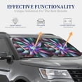 thumbnail image 4 of Balery 2 Piece Colored Abstract Car Windshield Sun Shade|Foldable Front Windshield Shade for Car Front Window for Most Sedans SUV Truck-Medium, 4 of 7