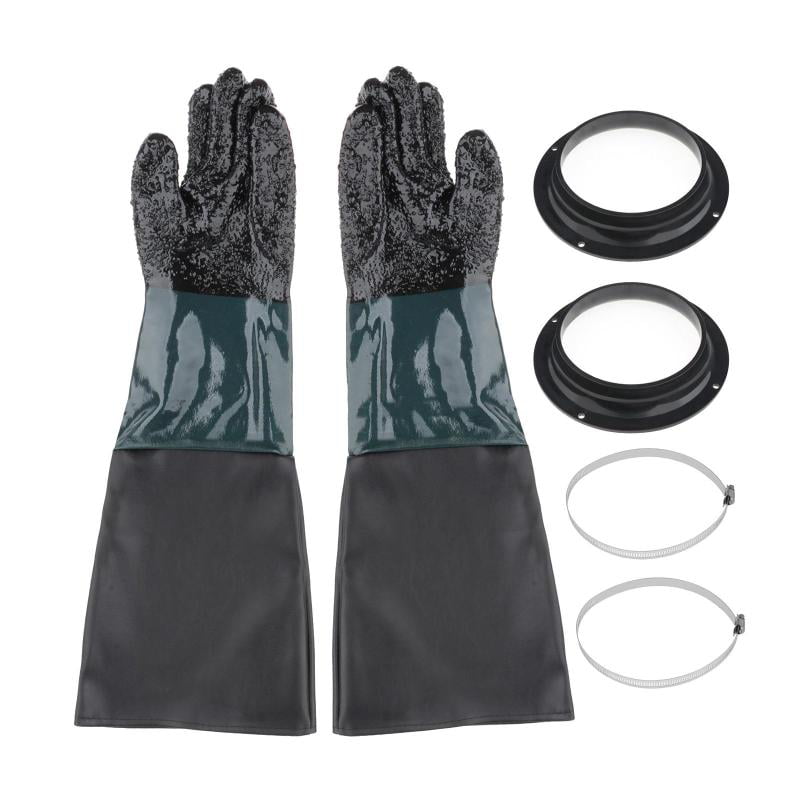 Gloves in Pair for Professional Sandblasting Gloves for 60 cm cabin 