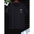 thumbnail image 2 of Men's Casual Alien Flying Saucers Print Crew Neck Short Sleeves T-shirts For Summer, 2 of 7