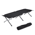 thumbnail image 1 of Catre Plegable Para Acampar Cama Portátil Campismo 190x64x42 negro, 1 of 5