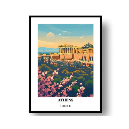Athens Travel Poster: Greece Prints