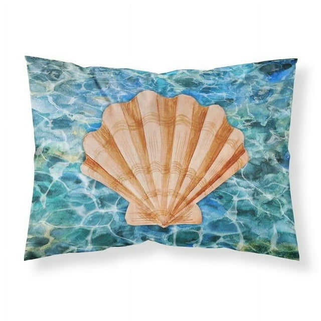 Carolines Treasures BB5367PILLOWCASE Scallop Shell & Water Fabric Standard Pillowcase