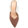 thumbnail image 5 of Journee Womens Ollie Mules Low Stiletto Pointed Toe Pumps, 5 of 10