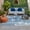 Mist Blue, variant on Brown Coastal Outdoor Rug 4x6 Ft, Non Slip Washable Area Rug, Summer Ocean Waves Ombre Sea Starfish Patio Rugs Carpet Runner, Large Floor Mat for Indoor/Outdoor Deck Porch Camping