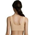 thumbnail image 2 of Hanes Womens Invisible Embrace Comfort Flex Fit Wirefree Bra, L, Warm Steel, 2 of 2