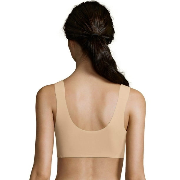 Hanes Womens Invisible Embrace Comfort Flex Fit Wirefree Bra, L