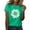 Green, variant on Womens Tees Bright Sunflower Graphic Printed Short Sleeve Crew Neck Tshirts Plus Size Girl Casual T-Shirts