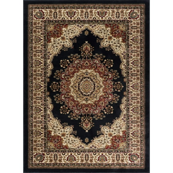 Tayse Sns4758 Sensation Fiona 5 1/4' X 7 1/4' Traditional Medallion Rectangular