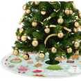 thumbnail image 3 of GZHJMY Cute Merry Christmas Scene Christmas Tree Skirt 36" for Indoor Outdoor Holiday Party Office Store Cupboard Decoration, 3 of 5