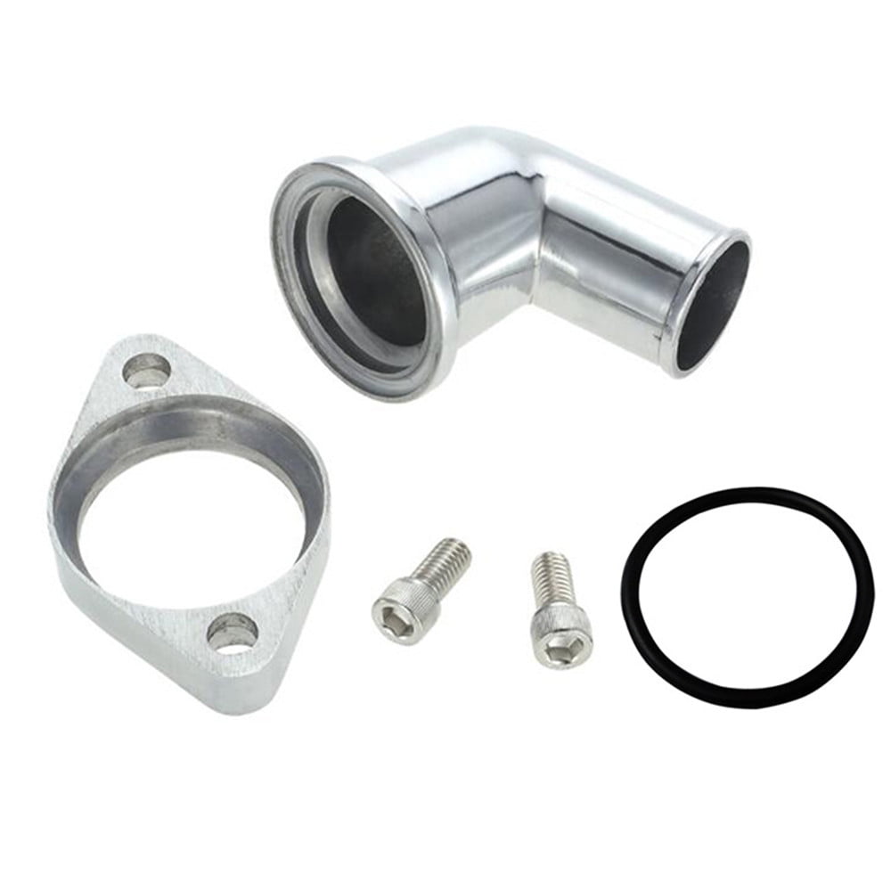 FYUU 15 Degree Swivel Polished Water Neck Thermostat Housing For SBC