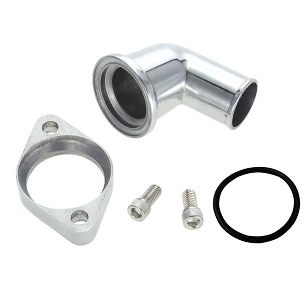 FYUU 15 Degree Swivel Polished Water Neck Thermostat Housing For SBC