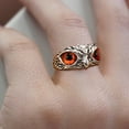 thumbnail image 3 of PVCS Creative Multicolour Cat's Eye Owl Ring Foreign Trade Unique Cute Animal Ring, 3 of 5