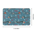 thumbnail image 2 of Front Door Mat, Bullfinches Branches And Balls Indoor Mats for Bedroom Bathroom Kitchen, Floor Mat Non-Slip, Soft Carpet Floor Cover Machine Washable Entryway Mat - 20x31.5in, 2 of 6