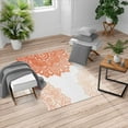 thumbnail image 1 of Flora Turkish Area Rug, South Mandala Design Vibrant Color Ornamental Illustration, Soft Carpet for Living Room Decor with Distressed Look, 2.6' x 5', Burnt Sienna, by Ambesonne, 1 of 4