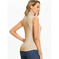 thumbnail image 3 of MANIFIQUE Women Sleeveless Mock Turtleneck Tank Tops Slim Fit Stretchy Layer Tee Shirts, 3 of 7