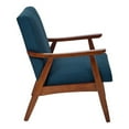 thumbnail image 2 of OSP Home Furnishings Davis Chair in Klein Azure fabric with medium Espresso frame., 2 of 4