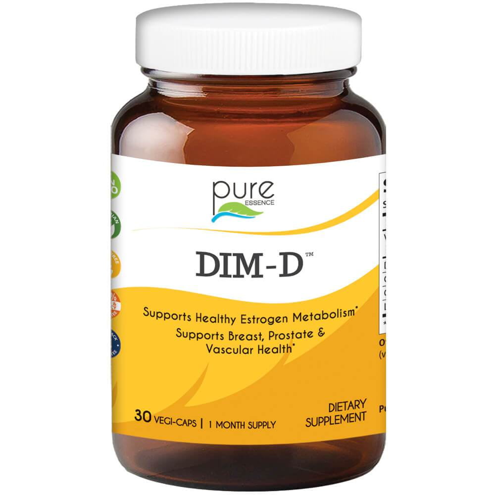 Pure Essence - Natural DIM Supplement with Vitamin D3 , Calcium, Tea & Lycopene - 30 Capsules - Walmart.com Walmart.com