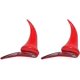 thumbnail image 1 of De pinzas para el pelo de cuerno de diablo rojo, horquillas bonitas para Halloween, tocado de moda para Cosplay, horquillas para niños de Navidad y Halloween JAMW Sencillez, 1 of 5