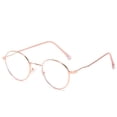 thumbnail image 1 of CAROOTU Metal Round Frame Blue Light Color Changing Flat Glasses Fashion Simple, 1 of 6