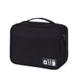 thumbnail image 2 of Bolsa electrónica para hombre, de poliéster, con varios compartimentos, con cremallera, organizador de cables grande, accesorios de gestión de Almacenamiento y organización del hogar Negro Billuyoard HA067492-02, 2 of 6