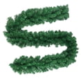 thumbnail image 4 of Guirnalda verde navideña de hiedra Artificial, guirnalda verde no iluminada, corona giratoria, decoración navideña para chimenea de navideña 220 sucursal, 4 of 8