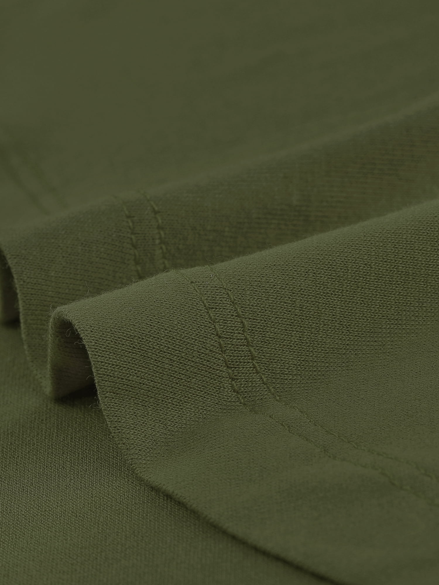 DARING DIVA Women's Casual Stretchy Tunic Asymmetric Hem Top XS Army Green
