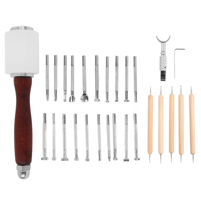 Leather Craft Tools Set, DIY Design Leather Working Tools Portable For Sewing Carving For DIY Leather Crafts