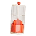 thumbnail image 3 of Portabrochas de maquillaje con elevación automática, organizador de brochas de maquillaje, contenedor con cubierta a prueba de polvo Rojo cremoso, 3 of 8