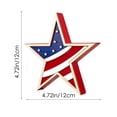 thumbnail image 4 of 3 Pack Patriotic Wooden Star Ornaments in Red White Blue, Decorations for 4th of July, Memorial Day & Independence Day, Suitable for Home, Office, Table and Shelf Display, 4 of 9