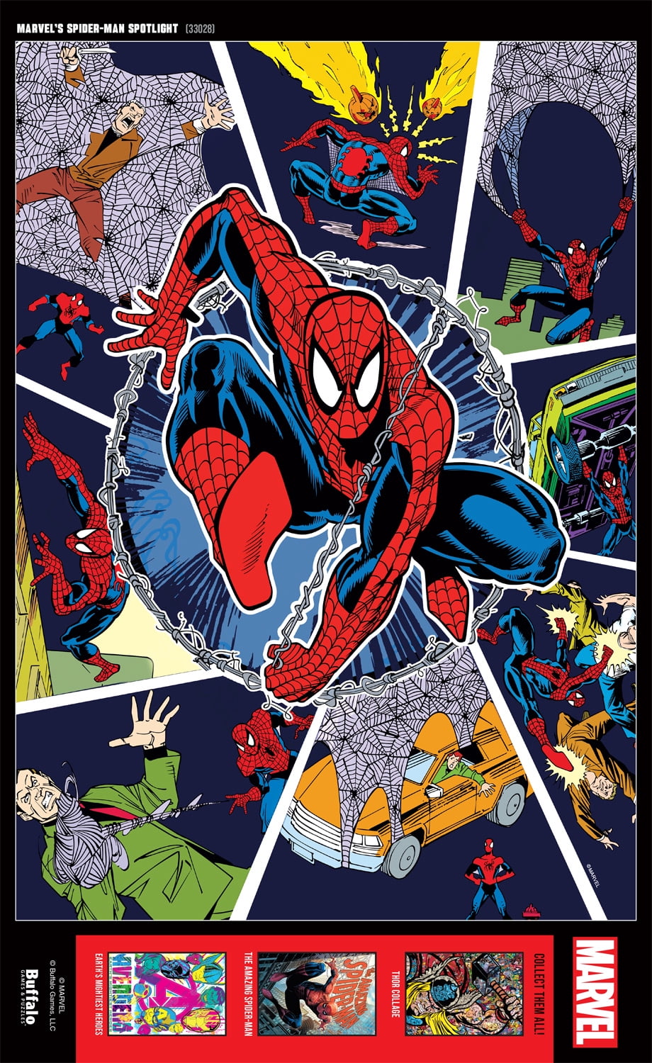 Buffalo Games Entertainment Marvel's Spider-Man Spotlight 500-Piece Interlocking Jigsaw Puzzle for Adults Ages 14 and Older