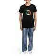 thumbnail image 4 of CafePress - Detroit Irish D Women's Dark Pajamas - Women's Short Sleeve Print T-Shirt and Pants Dark Cotton Pajama Set, 4 of 7