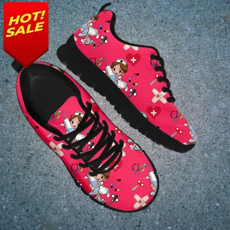 

Dropshipping Comodo Delle Scarpe Della Maglia Del Respiro Delle Scarpe Da Tennis Casuali Adorabili Del Fumetto Dell infermiera D
