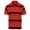 Red - Style 933, variant on Mens Multiple Stripe Polo Shirt With Pocket - Short Sleeve Yarn Dye