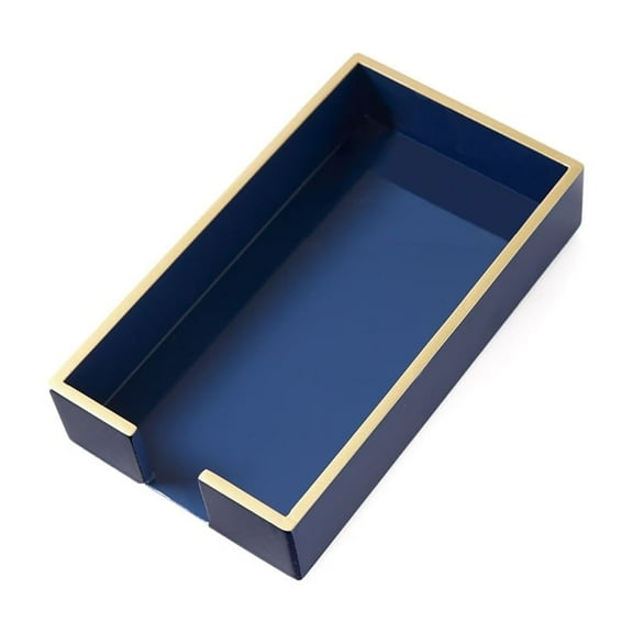 Paper Hand Towel Tray - Paper Guest Napkin Holder (Blue)