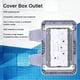 thumbnail image 3 of Cover Box Outlet IP66 Weatherproof Outdoor Socket with Independent Switch Indicator Light 250V, 3 of 5