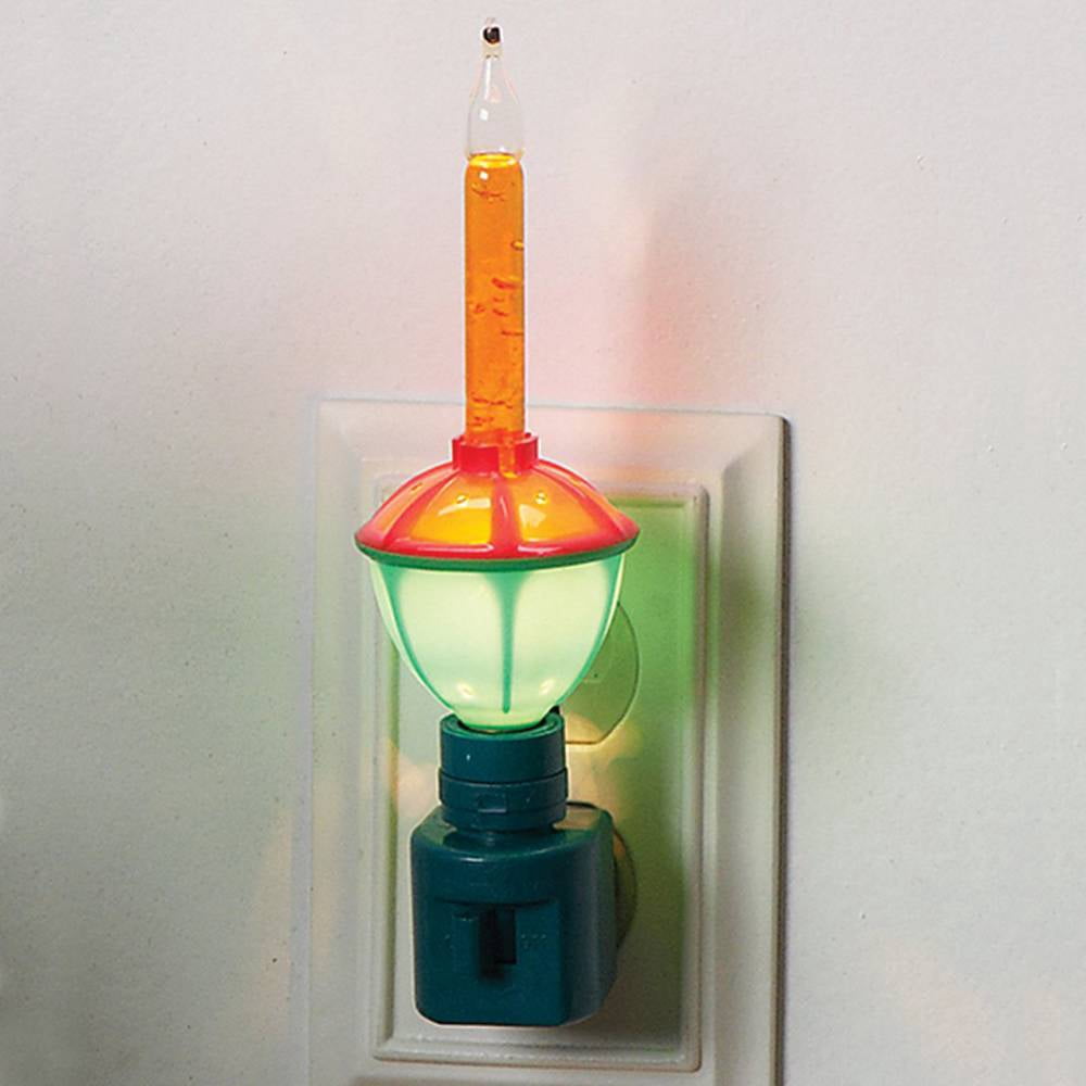 Roman C7 Classic Swivel Plug Christmas Bubble Night Light