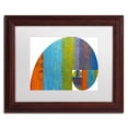 thumbnail image 2 of Trademark Fine Art "Fibonacci Spiral" Canvas Art by Michelle Calkins, White Matte, Wood Frame, 2 of 4