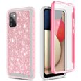thumbnail image 4 of Nagebee Phone Case for Samsung Galaxy A02S with [Built-in Screen Protector], Full-Body Shockproof Protective Bumper Cover, Support Wireless Charging, Impact Resist Durable Case (Pink Glitter), 4 of 5